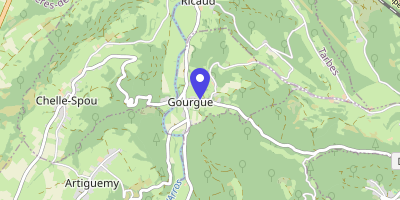 Carte OpenStreetMap — 31 Place de l'Eglise, Gourgue