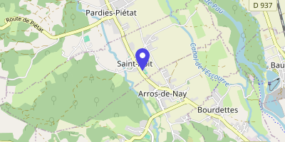 Carte OpenStreetMap — 1 place de la Mairie, Saint-Abit