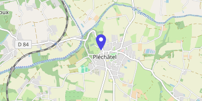 Carte OpenStreetMap — 1 place de la Mairie, Pléchâtel