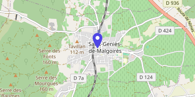Carte OpenStreetMap — 1 rue du 19-Mars-1962, Saint-Geniès-de-Malgoirès