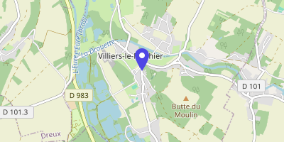 Carte OpenStreetMap — 9 rue de la Mairie, Villiers-le-Morhier
