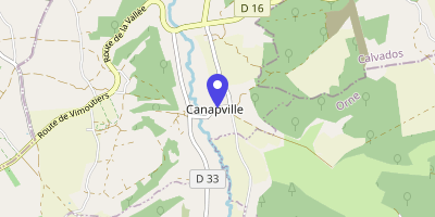Carte OpenStreetMap — 1159 route de l'Église, Canapville