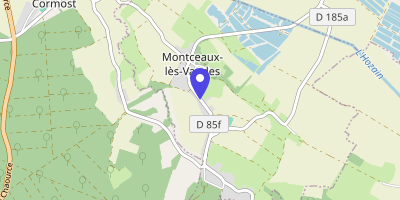 Carte OpenStreetMap — Rue du Village, Montceaux-lès-Vaudes
