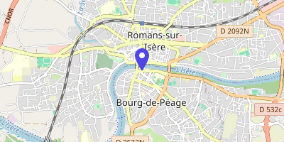 Carte OpenStreetMap — Rue du Docteur-Eynard, Bourg-de-Péage