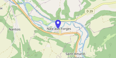 Carte OpenStreetMap — 1 rue Haute, Naix-aux-Forges