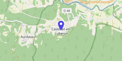 Carte OpenStreetMap — 1 avenue des Cyprès, Castellet-en-Luberon