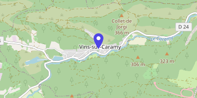 Carte OpenStreetMap — Place de l'Église, Vins-sur-Caramy