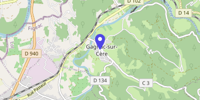 Carte OpenStreetMap — 4 place de l'Église, Gagnac-sur-Cère