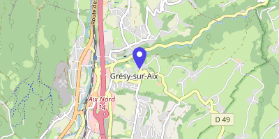 Carte OpenStreetMap — 1 place de la Mairie, Grésy-sur-Aix