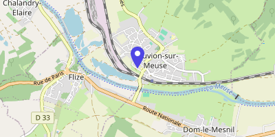 Carte OpenStreetMap — 1 place Albert-Villemaux, Nouvion-sur-Meuse