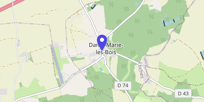 Carte OpenStreetMap — 6 rue de Blémars, Dame-Marie-les-Bois
