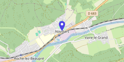 Carte OpenStreetMap — Place du 8-Mai-1945, Novillars