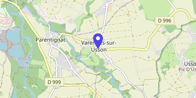 Carte OpenStreetMap — 19 rue des Chênes, Varennes-sur-Usson