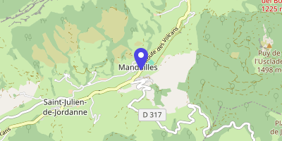 Carte OpenStreetMap — 44 route des Volcans, Mandailles-Saint-Julien