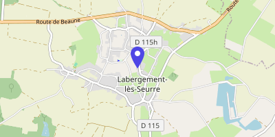 Carte OpenStreetMap — Place Pierre-Vaux, Labergement-lès-Seurre