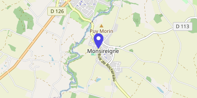 Carte OpenStreetMap — 10 rue de Rochereau, Monsireigne