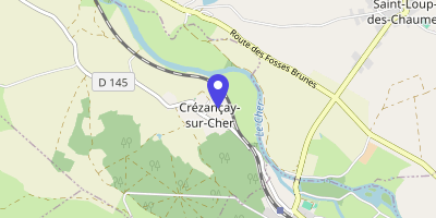 Carte OpenStreetMap — Le Bourg, Crézançay-sur-Cher