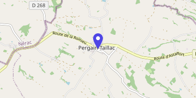 Carte OpenStreetMap — 4 place du Village, Pergain-Taillac