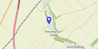 Carte OpenStreetMap — 1 chemin des Vieilles-Vignes, Breuvery-sur-Coole