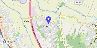 Carte OpenStreetMap — 234 allée d'Orzalis, Saint-Sauveur