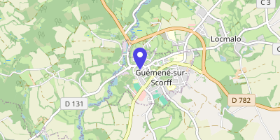Carte OpenStreetMap — Place du Château, Guémené-sur-Scorff
