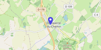Carte OpenStreetMap — 9 rue de la Mairie, Luitré-Dompierre