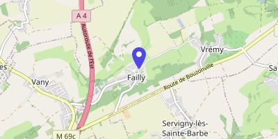 Carte OpenStreetMap — 1 rue de Vrémy, Failly