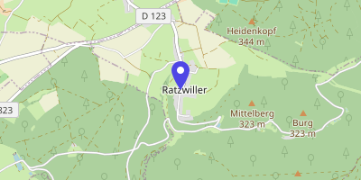 Carte OpenStreetMap — 1 rue Principale, Ratzwiller