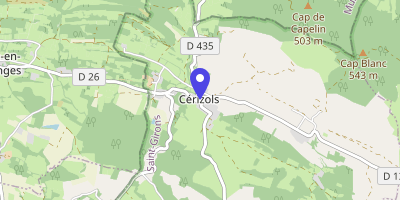 Carte OpenStreetMap — Le Village, Cérizols