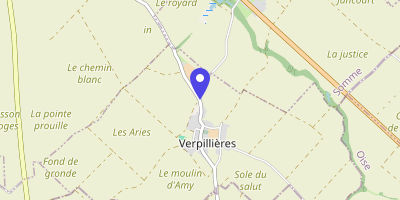 Carte OpenStreetMap — 6 Grande-Rue, Verpillières