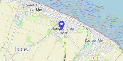 Carte OpenStreetMap — 22 rue de la Mairie, Langrune-sur-Mer