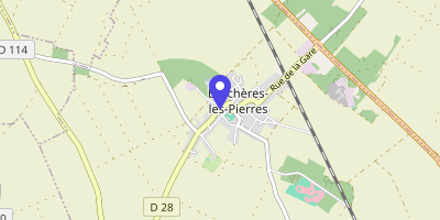 Carte OpenStreetMap — 17 rue de la Mairie, Berchères-les-Pierres