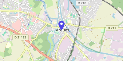Carte OpenStreetMap — Place Roger-Salengro, Arques