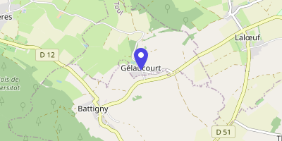 Carte OpenStreetMap — 3 rue Saint Florentin, Gélaucourt