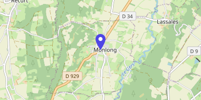 Carte OpenStreetMap — 93 rue de la Cassoulère, Monlong
