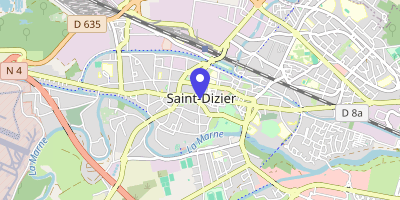 Carte OpenStreetMap — Place Aristide-Briand, Saint-Dizier