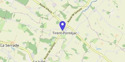 Carte OpenStreetMap — 267 route de Saramon, Tirent-Pontéjac
