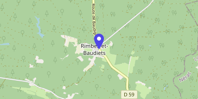 Carte OpenStreetMap — 1 place de la Mairie, Rimbez-et-Baudiets