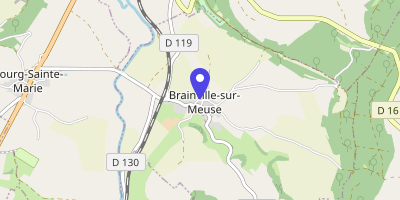Carte OpenStreetMap — Place de l'Église, Brainville-sur-Meuse