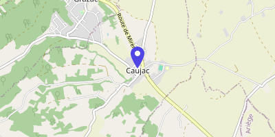 Carte OpenStreetMap — 1 rue de l'Église, Caujac