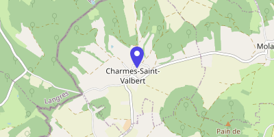 Carte OpenStreetMap — 5 rue Rougelot, Charmes-Saint-Valbert