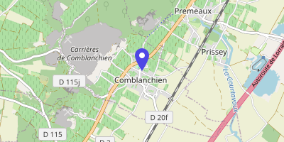 Carte OpenStreetMap — 1 place du 21-Août-1944, Comblanchien