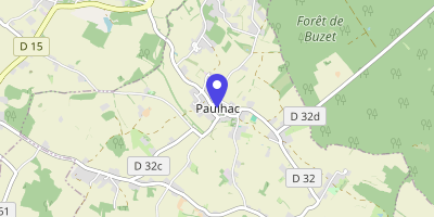 Carte OpenStreetMap — 1 place des Tilleuls, Paulhac