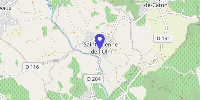 Carte OpenStreetMap — 34 Rue de la Mairie, Saint-Étienne-de-l'Olm