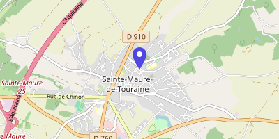 Carte OpenStreetMap — 16 bis place du Maréchal-Leclerc, Sainte-Maure-de-Touraine