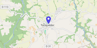 Carte OpenStreetMap — 8 rue de la Mairie, Tonquédec