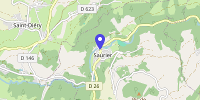 Carte OpenStreetMap — 2 place de la Mairie, Saurier