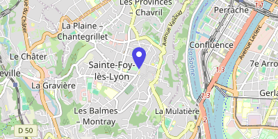 Carte OpenStreetMap — 10 rue Deshay, Sainte-Foy-lès-Lyon