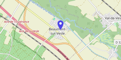 Carte OpenStreetMap — 3 rue des Écoles, Beaumont-sur-Vesle