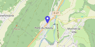 Carte OpenStreetMap — 5 rue du Vieux-Pont, Pont-du-Navoy